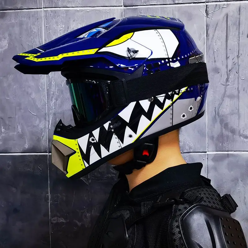 Orz-905-off-road motorcycle helmet, men's and women's full helmets, go kart, speed drop, pull helmet, mountain bike - Image 10