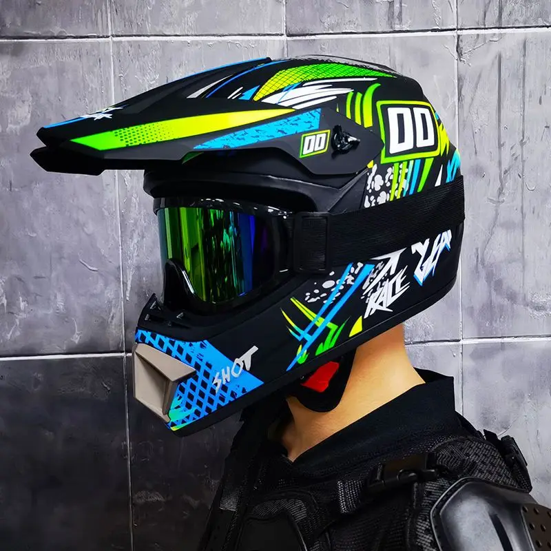 Orz-905-off-road motorcycle helmet, men's and women's full helmets, go kart, speed drop, pull helmet, mountain bike - Image 8