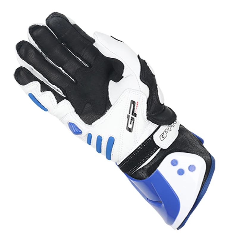 Two-X Gp Pro Motorcycle Leather Gloves Road Bike Racing Riding Tracks Red/white Genuine Leather Motorbike Cowhide Gloves - Image 6