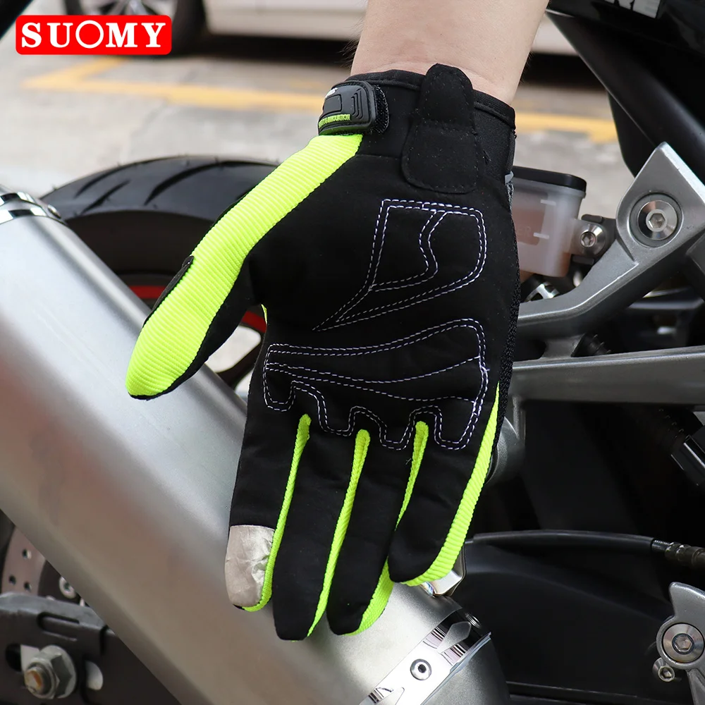 Suomy Motorcycle Gloves Summer Breathable Protective Gear Screen Touch Guantes Moto Luvas Alpine Motocross Stars Protective DH - Image 1