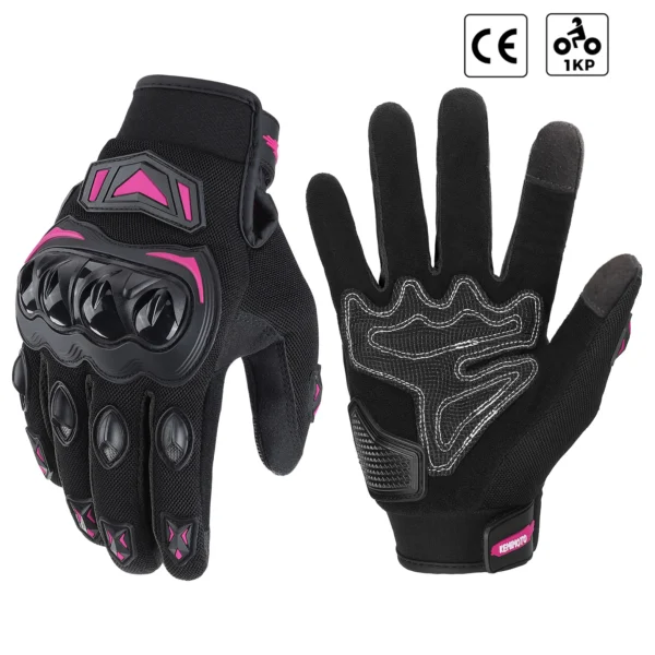 KEMIMOTO Summer Motorcycle Gloves CE Riding Gloves Knuckle Touchscreen Motorbike Tactical Gloves For Dirt Bike Motocross ATV UTV