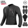 Motorcycle Armour Jacket Unisex Summer Riding with 7Pcs Set CE Protective Gear Soft Breathable Mesh Top Body Protector Equipment