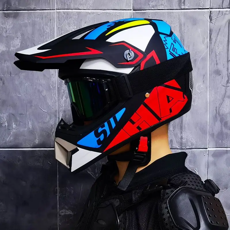 Orz-905-off-road motorcycle helmet, men's and women's full helmets, go kart, speed drop, pull helmet, mountain bike - Image 7