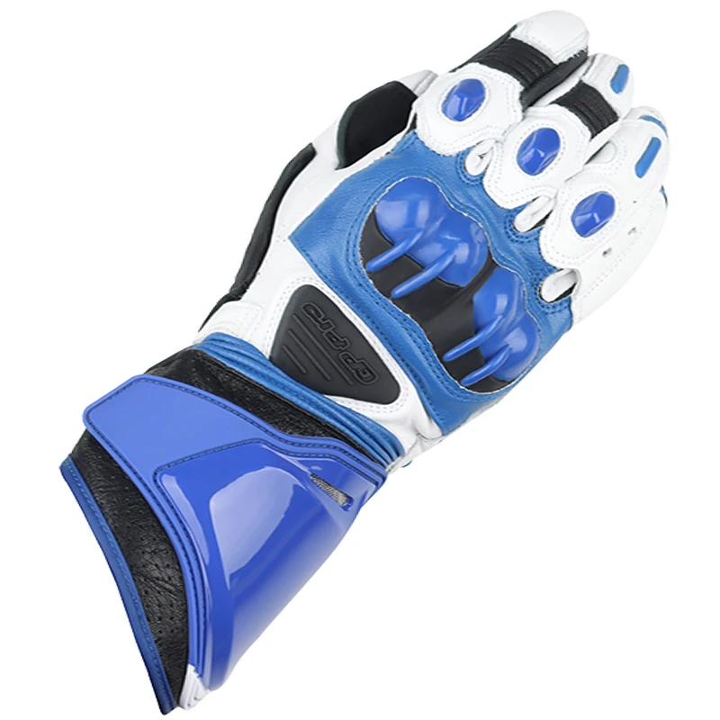 Two-X Gp Pro Motorcycle Leather Gloves Road Bike Racing Riding Tracks Red/white Genuine Leather Motorbike Cowhide Gloves - Image 4