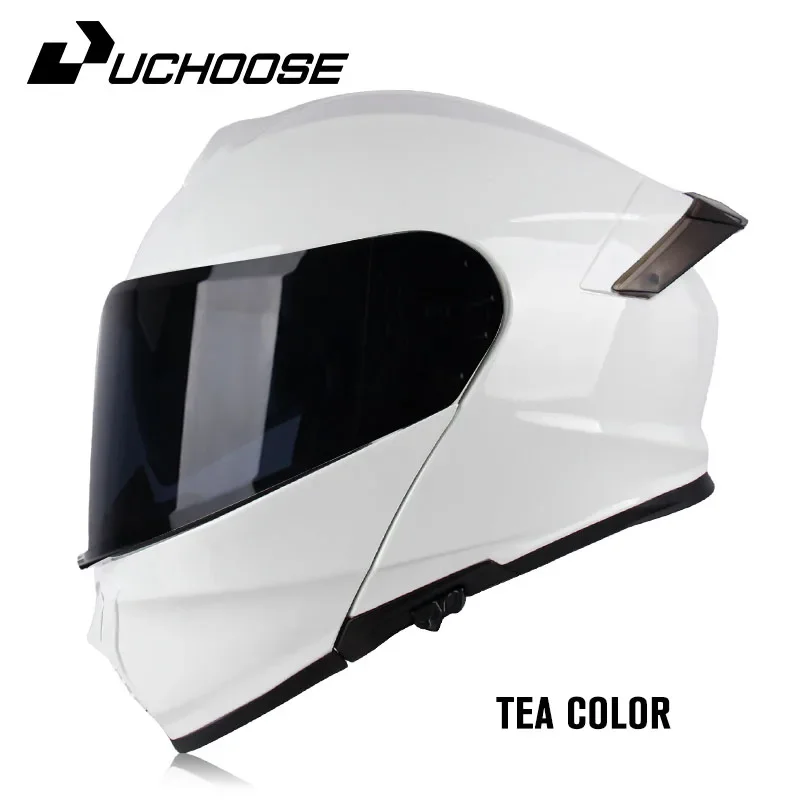 Uchoose DOT Approved Full Face Helmets Crash Motorbike Protective Gear Men Women Flip Up Helmet Motorcycle Double Sun Visor - Image 5