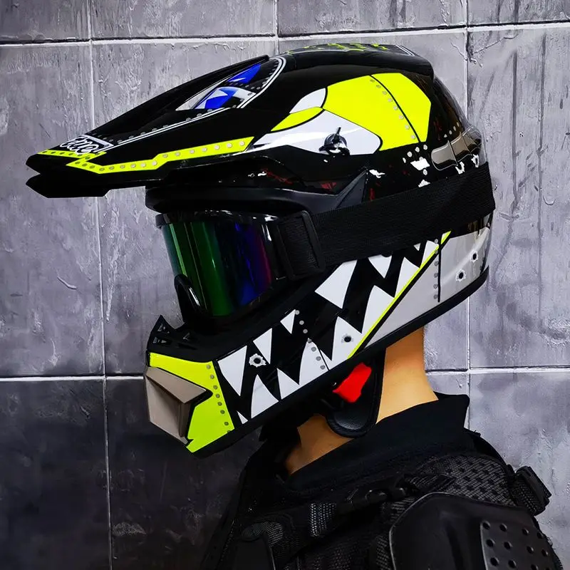 Orz-905-off-road motorcycle helmet, men's and women's full helmets, go kart, speed drop, pull helmet, mountain bike - Image 9
