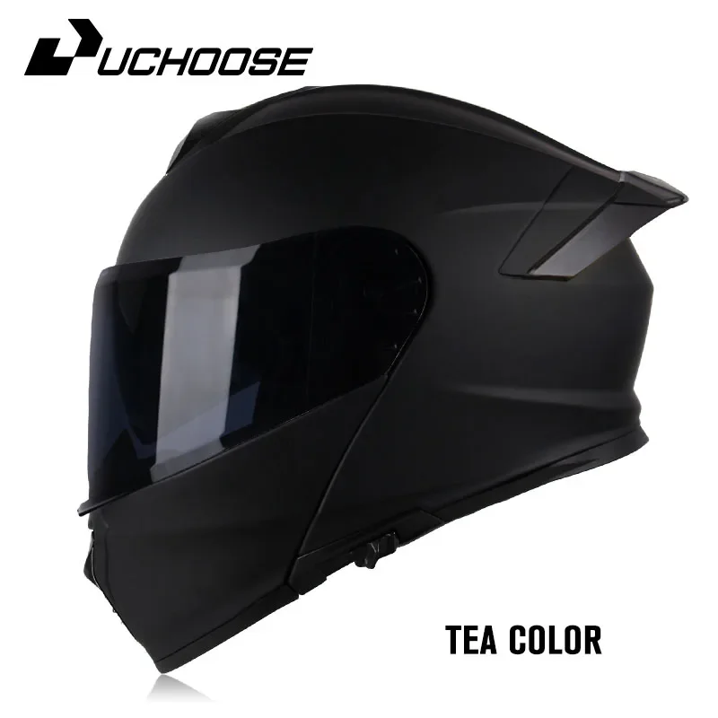Uchoose DOT Approved Full Face Helmets Crash Motorbike Protective Gear Men Women Flip Up Helmet Motorcycle Double Sun Visor - Image 8