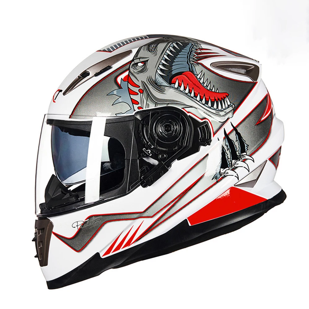 DOT ECE Certification Unisex Motorcycle Helmet Full Helmet Safety Helm Helmet Outdoor Riding Casco Moto Four Seasons Universal - Image 3