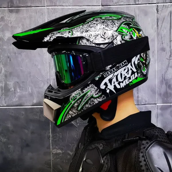 Orz-905-off-road motorcycle helmet, men’s and women’s full helmets, go kart, speed drop, pull helmet, mountain bike