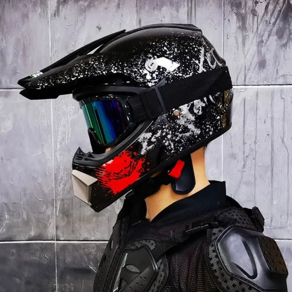 Orz-905-off-road motorcycle helmet, men’s and women’s full helmets, go kart, speed drop, pull helmet, mountain bike