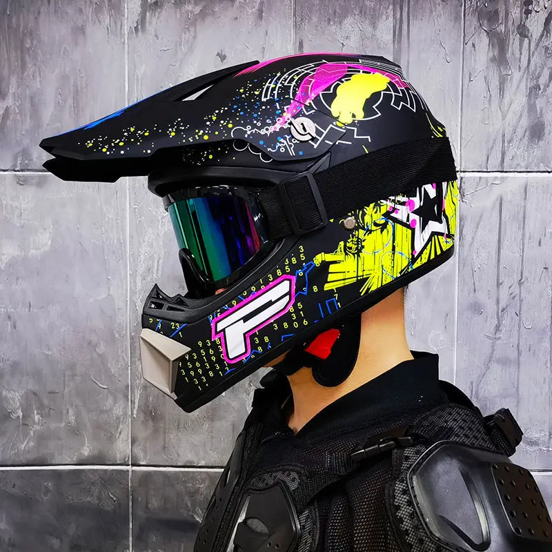 Orz-905-off-road motorcycle helmet, men's and women's full helmets, go kart, speed drop, pull helmet, mountain bike - Image 5