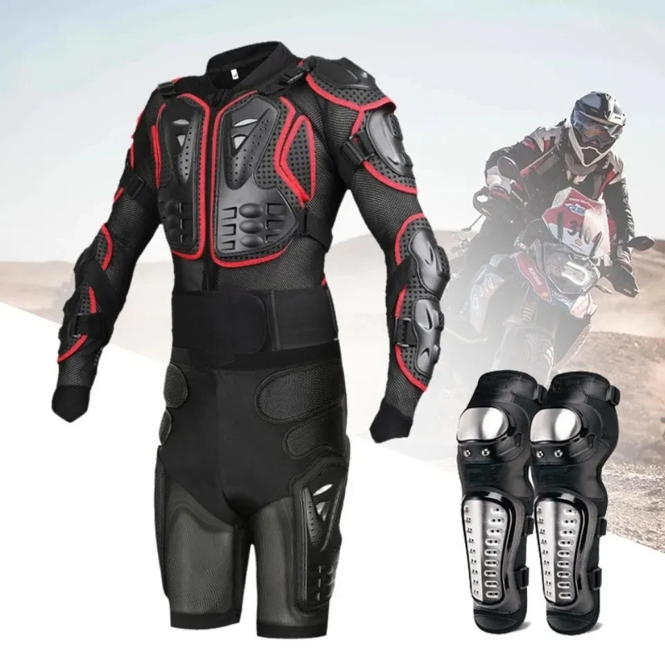 Protective Equipment Crosscountry Motorcycle Jackets Turtle Full Body Armor Clothes pants Set Protection Enduro Racing Clothes - Image 1