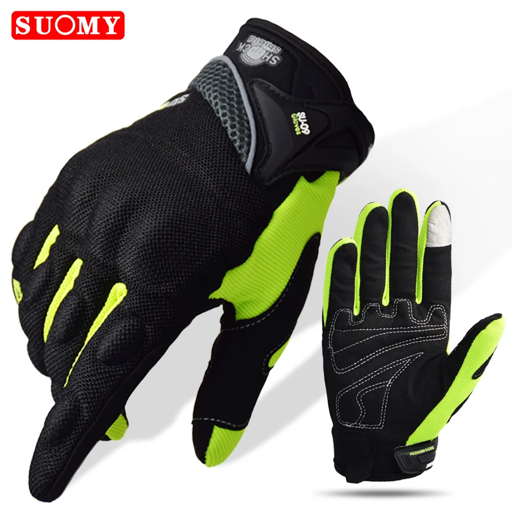 Suomy Motorcycle Gloves Summer Breathable Protective Gear Screen Touch Guantes Moto Luvas Alpine Motocross Stars Protective DH