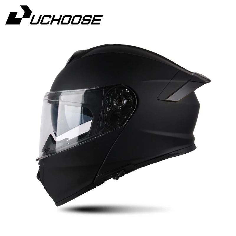 Uchoose DOT Approved Full Face Helmets Crash Motorbike Protective Gear Men Women Flip Up Helmet Motorcycle Double Sun Visor - Image 7