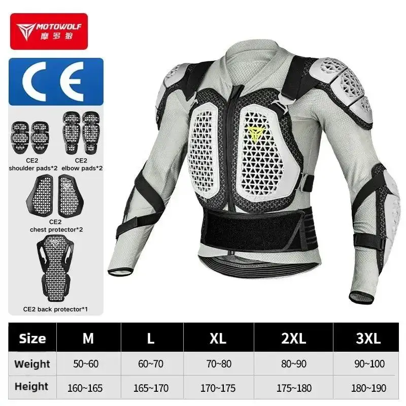 New Motocross Armor Anti-Fall Motorcycle Body Protection Motorcycle Chest Back Pants Protector Moto Equipment for Men Women - Image 7