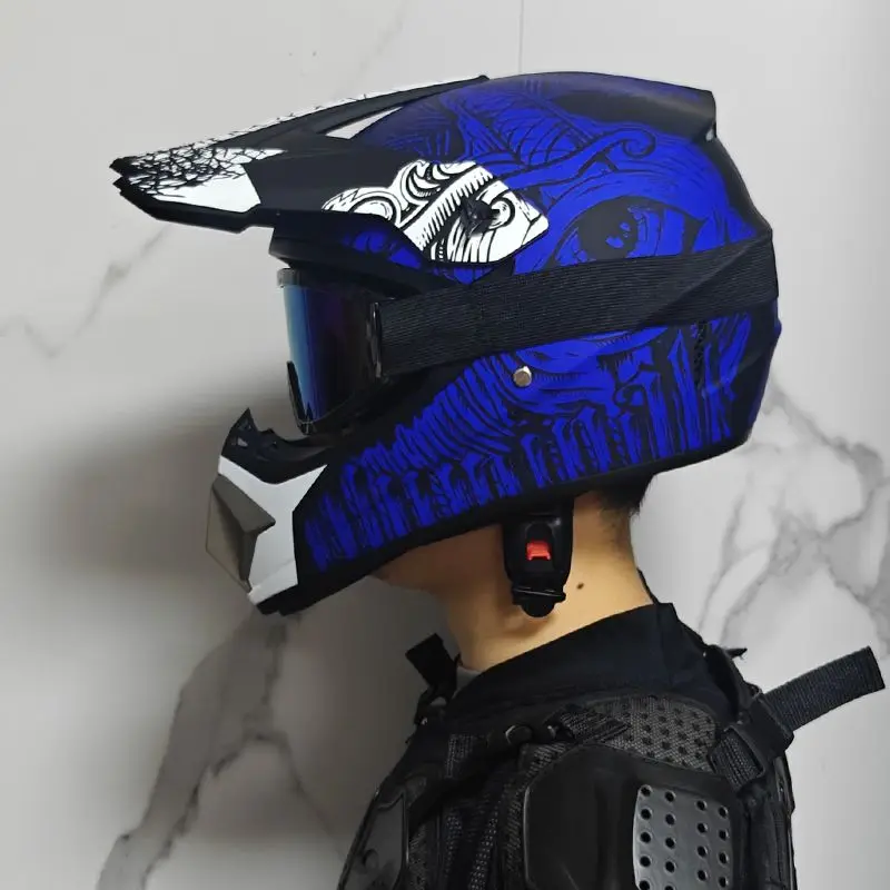 Orz-905-off-road motorcycle helmet, men's and women's full helmets, go kart, speed drop, pull helmet, mountain bike - Image 12