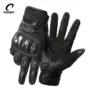 Retro Leather Motorcycle Gloves Summer Moto Gloves Men's Women's Touch Screen Carbon Protective Motorbike Breathable