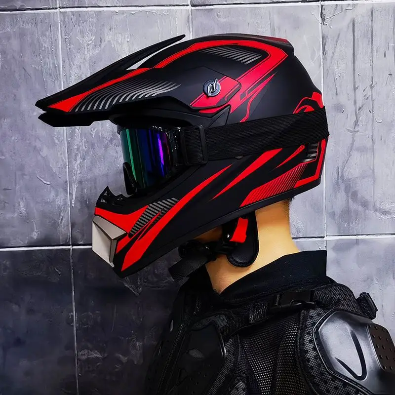 Orz-905-off-road motorcycle helmet, men's and women's full helmets, go kart, speed drop, pull helmet, mountain bike - Image 14