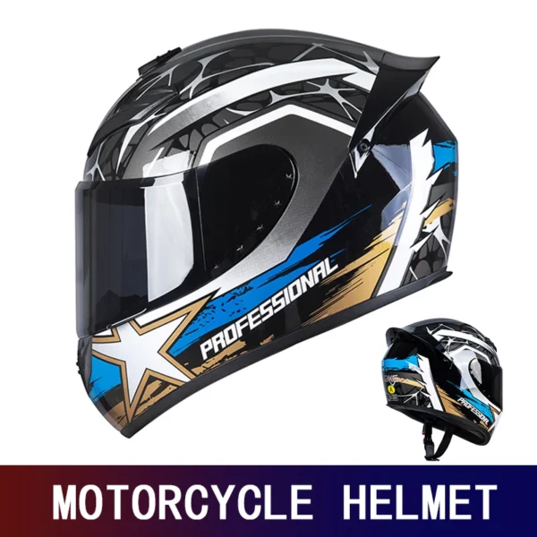 Knight Helmet Men’s Motorcycle Full Helmet Motorcycle DOT Certification Four Seasons Winter Electric Car Helmet Riding Grams.