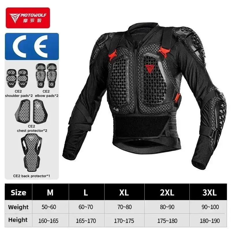 New Motocross Armor Anti-Fall Motorcycle Body Protection Motorcycle Chest Back Pants Protector Moto Equipment for Men Women - Image 5