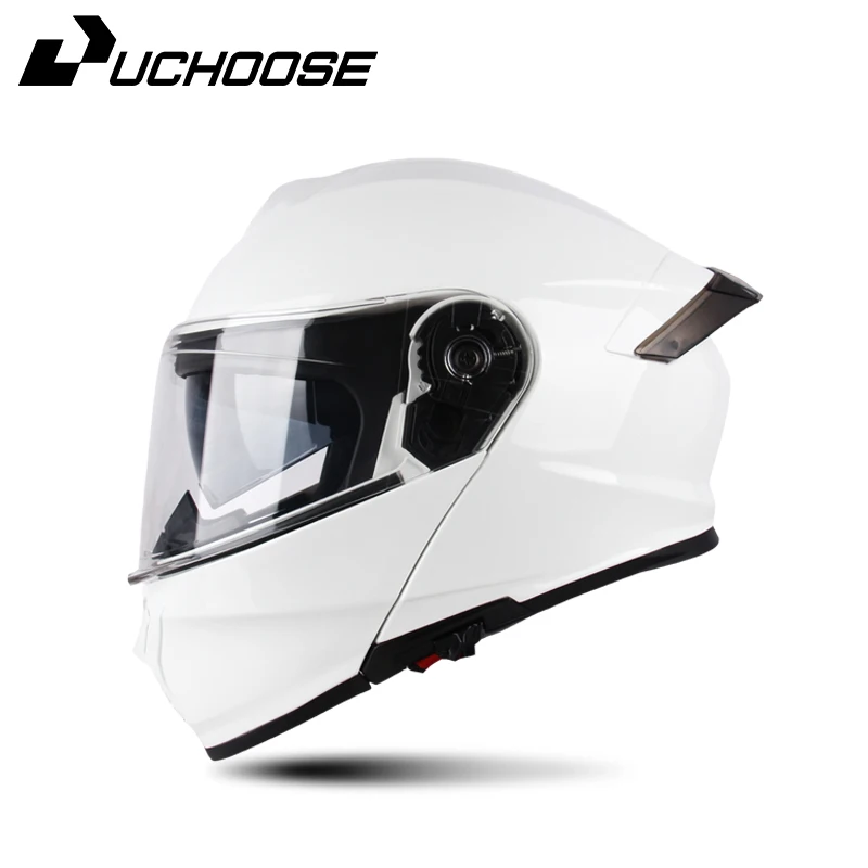Uchoose DOT Approved Full Face Helmets Crash Motorbike Protective Gear Men Women Flip Up Helmet Motorcycle Double Sun Visor - Image 4