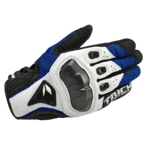 Men's Touchscreen Motorcycle Gloves Leather Breathable Spring Summer Motorcycle Road Driving Protective Gloves 4 Colors 3 Sizes