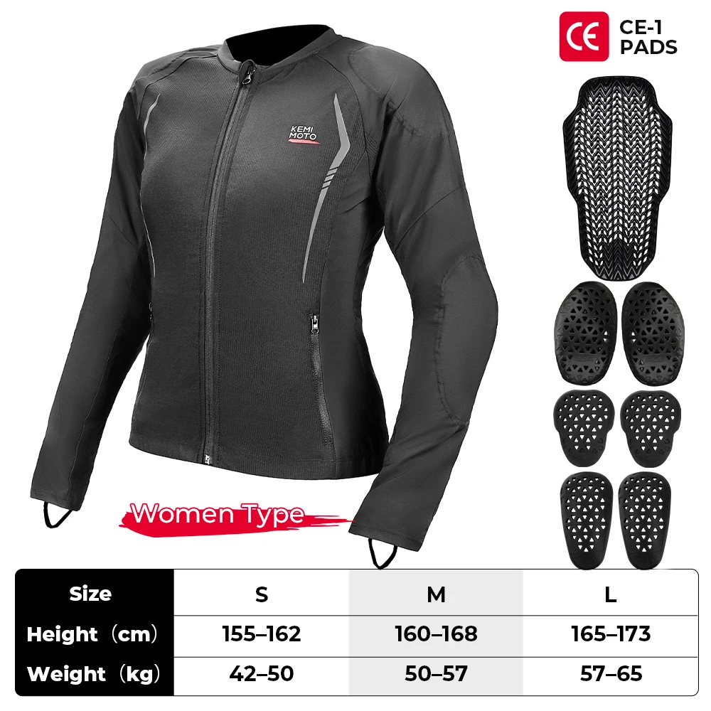Motorcycle Armour Jacket Unisex Summer Riding with 7Pcs Set CE Protective Gear Soft Breathable Mesh Top Body Protector Equipment - Image 4
