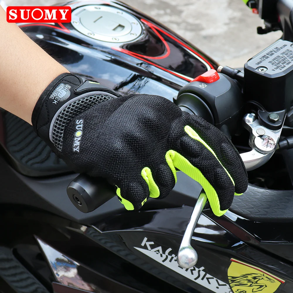 Suomy Motorcycle Gloves Summer Breathable Protective Gear Screen Touch Guantes Moto Luvas Alpine Motocross Stars Protective DH - Image 2
