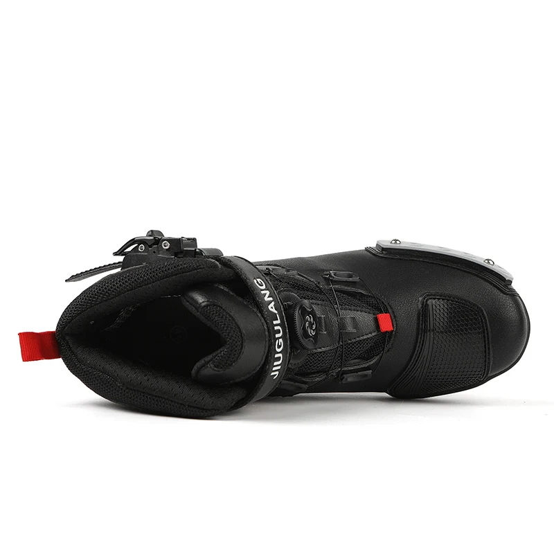 New Motorcycle Boots Men Leather Motos Breathable Anti Slip Wear-resistant Riders Boots Motorbike Racing Ankle Length Shoes - Image 2