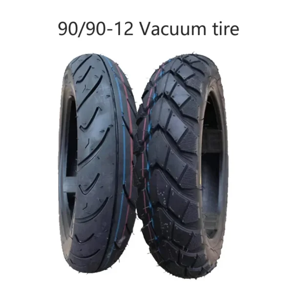 12 Inch 90/90-12 Motorcycle Vacuum Tire Bike Electric Scooter Wear and Explosion-proof Tubeless Wheel Tyre