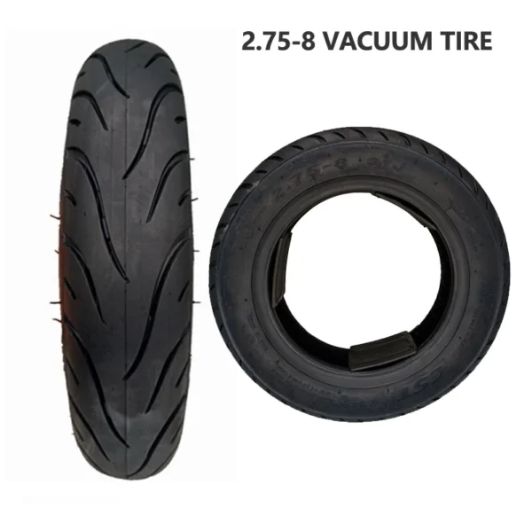 Motorcycle Tires 2.75-8 Tubeless Suitable for Hand Carts Electric Scooter Vacuum Tires