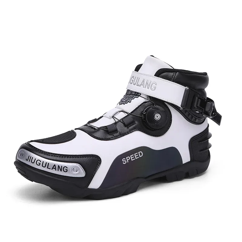 Motorcycle Boots Men Motocross Safety Protection Shoes Accessories Off-Road Racing Waterproof Anti Slip Short Boot motorcycles - Image 9