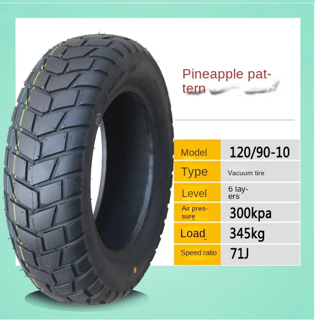 Motorcycle Tubeless Tire 80/100/110 120/70-10 130/60-10 120/90-10 130/90-10 Inch Electric Scooter Vacuum Tyre Parts - Image 28