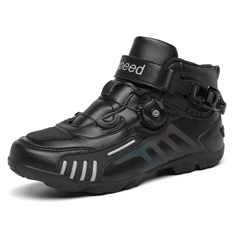 Motorcycle Boots Men Motocross Safety Protection Shoes Accessories Off-Road Racing Waterproof Anti Slip Short Boot motorcycles - Image 3
