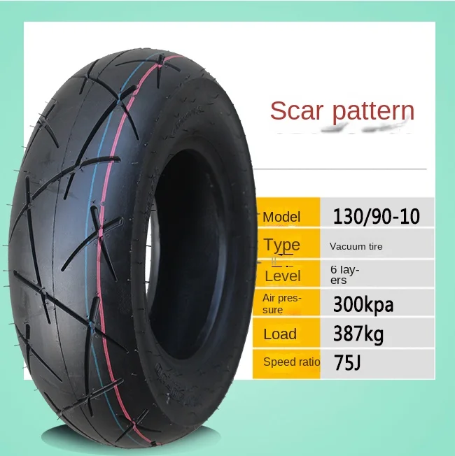 Motorcycle Tubeless Tire 80/100/110 120/70-10 130/60-10 120/90-10 130/90-10 Inch Electric Scooter Vacuum Tyre Parts - Image 25