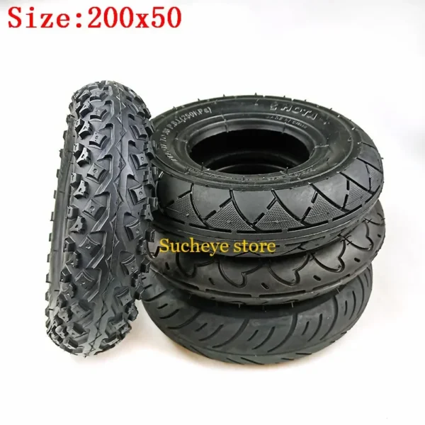 200×50 / 8×2″ Inch Outer Tire Inner Tube for Electic Scooter Motorcycle ATV Moped Parts 8 Inches Wheelchair Wheel Tyre