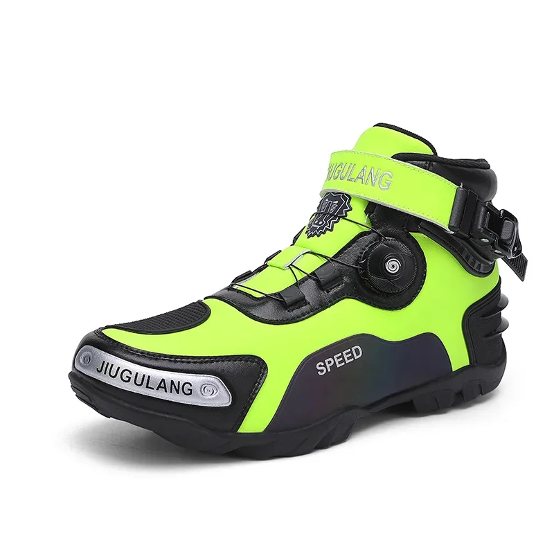 Motorcycle Boots Men Motocross Safety Protection Shoes Accessories Off-Road Racing Waterproof Anti Slip Short Boot motorcycles - Image 2