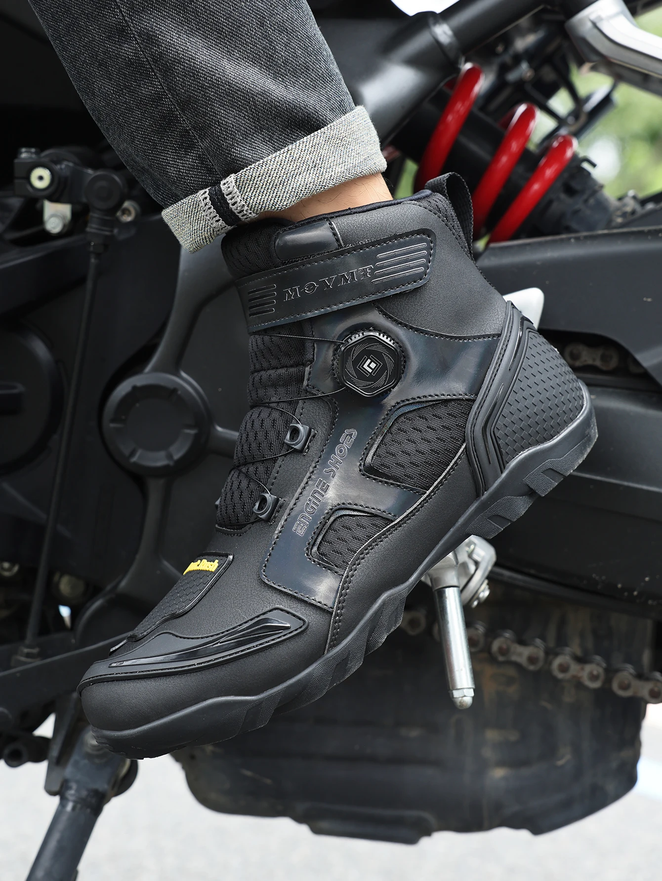 New Motorcycle Boots Men Leather Motos Breathable Anti Slip Wear-resistant Riders Boots Motorbike Racing Ankle Length Shoes - Image 10