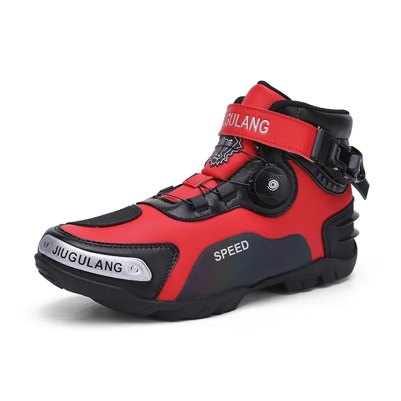 Motorcycle Boots Men Motocross Safety Protection Shoes Accessories Off-Road Racing Waterproof Anti Slip Short Boot motorcycles - Image 8