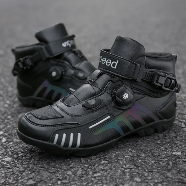 Motorcycle Boots Men Motocross Safety Protection Shoes Accessories Off-Road Racing Waterproof Anti Slip Short Boot motorcycles