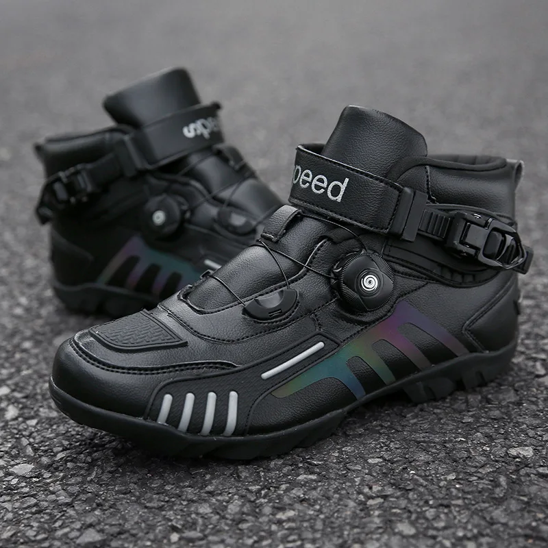 Motorcycle Boots Men Motocross Safety Protection Shoes Accessories Off-Road Racing Waterproof Anti Slip Short Boot motorcycles - Image 1