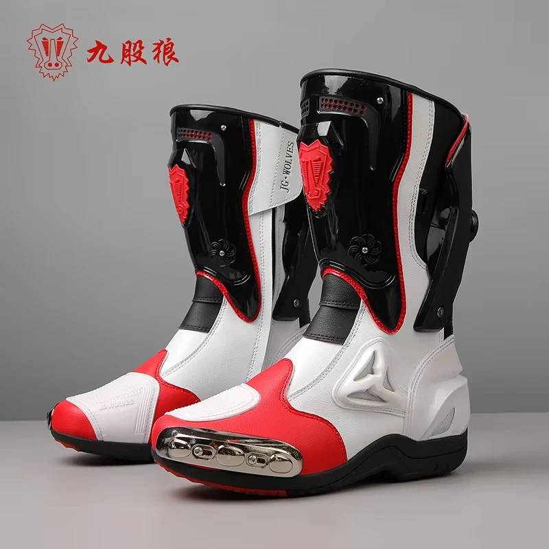Motorcycle Boots Men Anti-slip Motorcyclist Shoes Adventure Touring Motocross MTB Dirt Bike Boots Motorcycle Accessories - Image 1