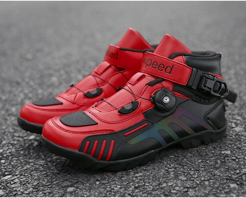 Motorcycle Boots Men Motocross Safety Protection Shoes Accessories Off-Road Racing Waterproof Anti Slip Short Boot motorcycles - Image 10