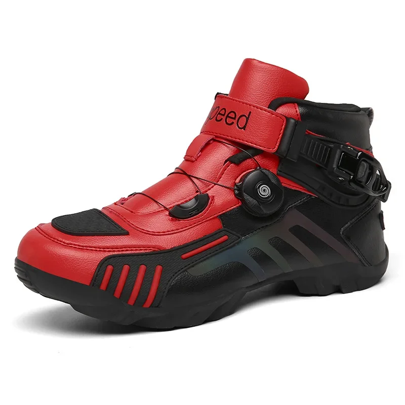 Motorcycle Boots Men Motocross Safety Protection Shoes Accessories Off-Road Racing Waterproof Anti Slip Short Boot motorcycles - Image 4