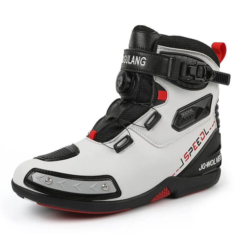 New Motorcycle Boots Men Leather Motos Breathable Anti Slip Wear-resistant Riders Boots Motorbike Racing Ankle Length Shoes - Image 13