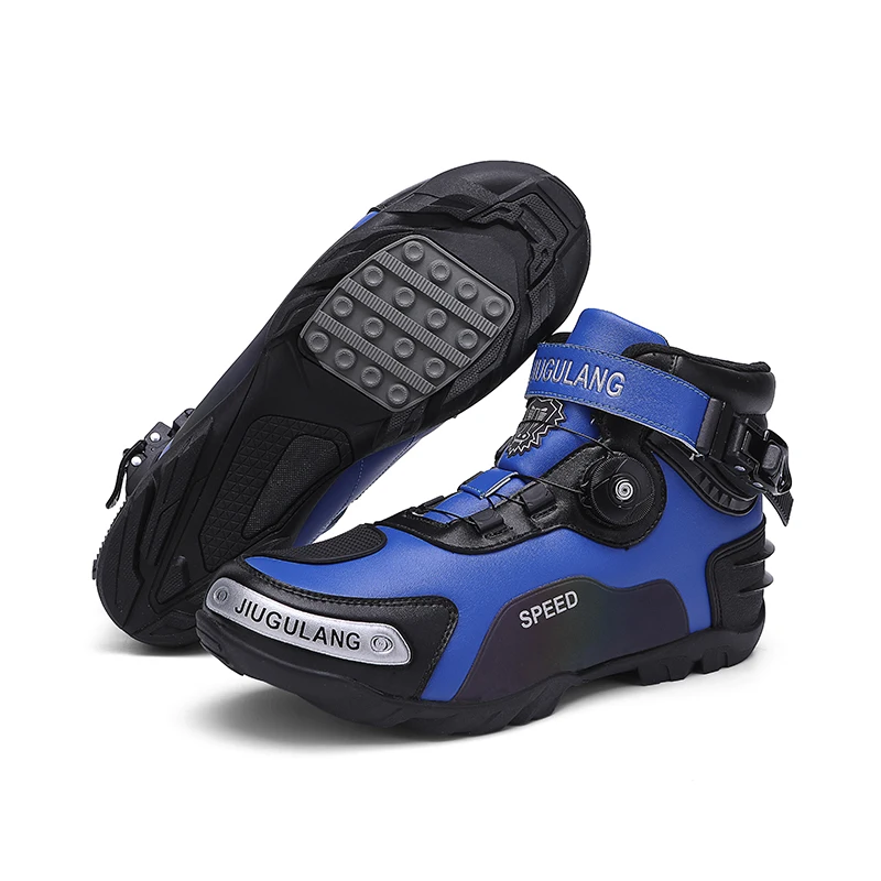 New Motorcycle Boots Men Leather Motos Breathable Anti Slip Wear-resistant Riders Boots Motorbike Racing Ankle Length Shoes - Image 12