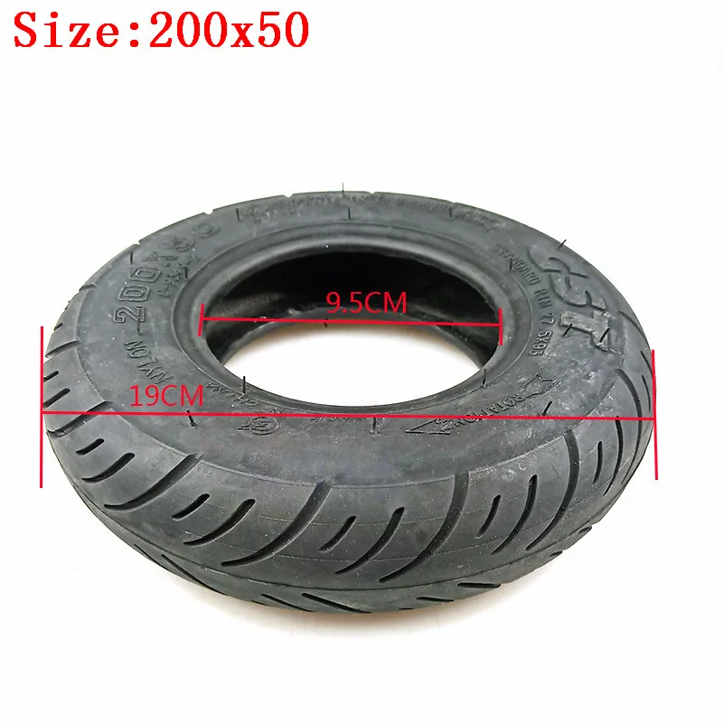 200x50 / 8x2" Inch Outer Tire Inner Tube for Electic Scooter Motorcycle ATV Moped Parts 8 Inches Wheelchair Wheel Tyre - Image 11