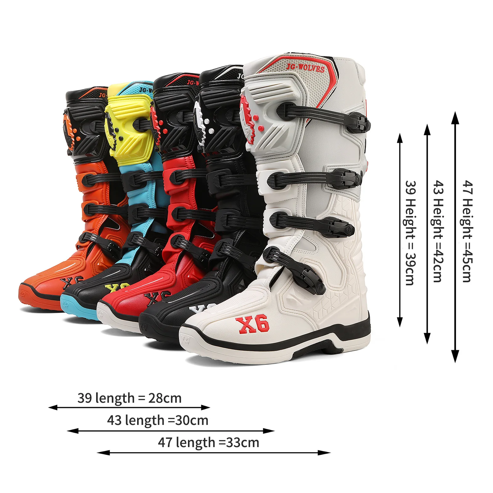 Motorcycle Boot Men Women Riding Mid-Calf Ankle Protective Shoes Motorbike Equipment Racing Rally Long Botas Motorcycle Boots - Image 8