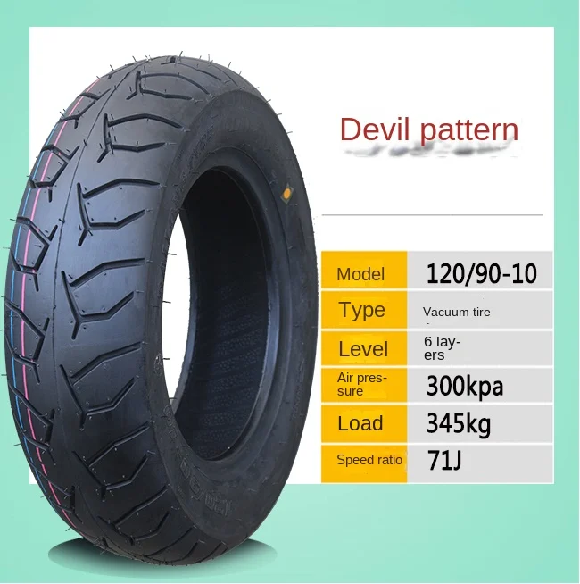 Motorcycle Tubeless Tire 80/100/110 120/70-10 130/60-10 120/90-10 130/90-10 Inch Electric Scooter Vacuum Tyre Parts - Image 29