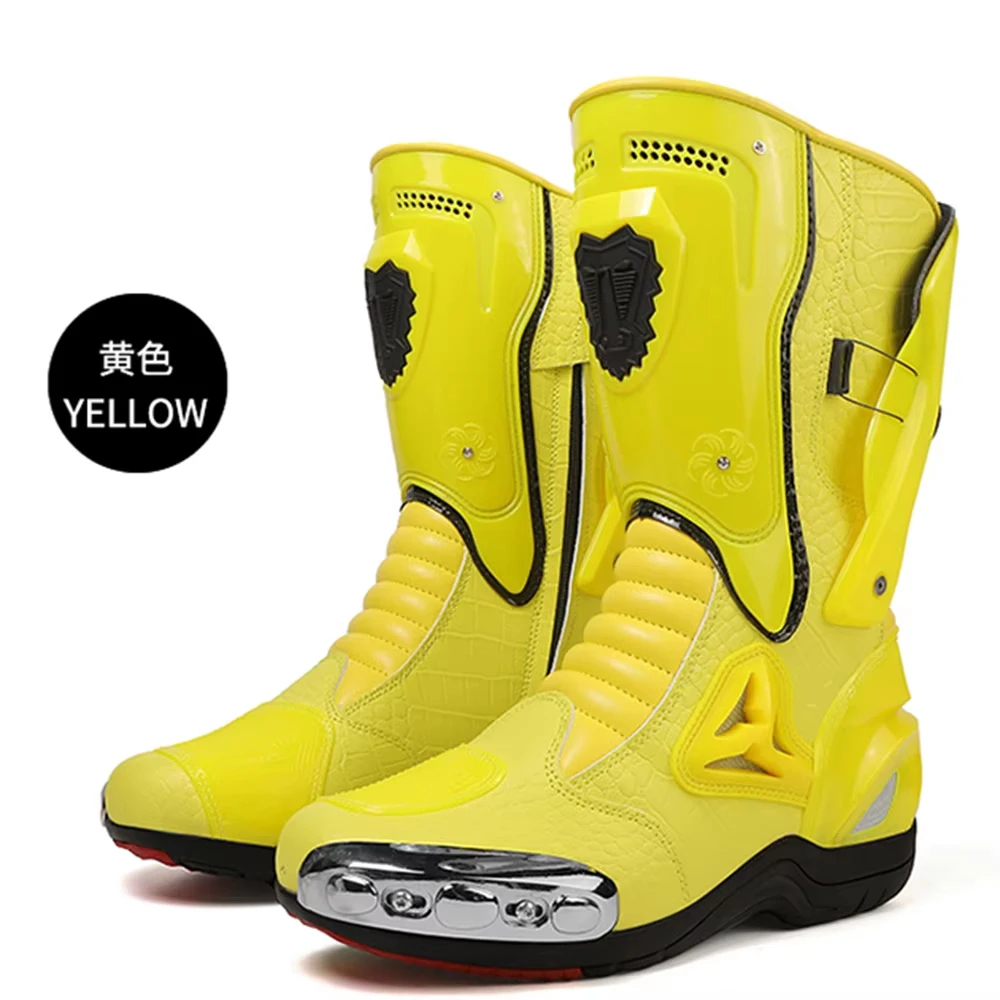 Motorcycle Boots Men Anti-slip Motorcyclist Shoes Adventure Touring Motocross MTB Dirt Bike Boots Motorcycle Accessories - Image 5